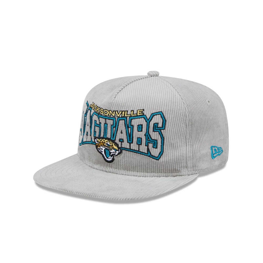 New Era Jacksonville Jaguars Gray Cord Golfer Hat - One Size